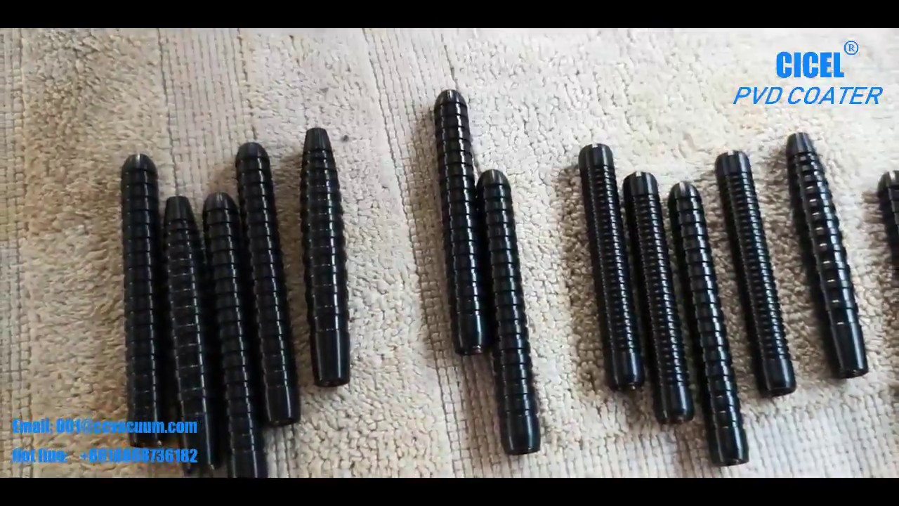 Super dark black color & hard film pvd coating on Darts YouTube