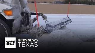 TxDOT crews work to clear North Texas roadways