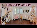 DECORACION DE MI SALA Y ESCALERAS PARA NAVIDAD/DECORACION NAVIDEÑA 2023