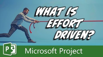 Wat is "Effort Driven" in Microsoft Project?