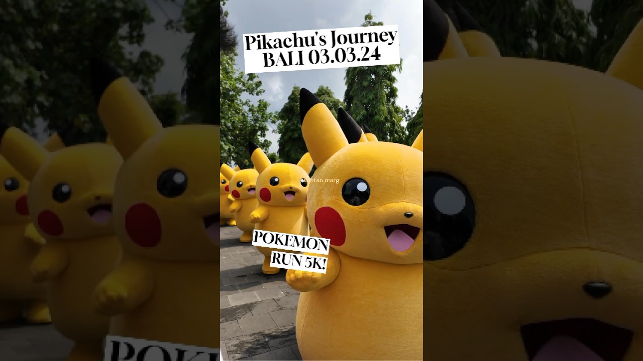 Pokemon Run Bali Indonesia - Conquer the 5K Journey with Pikachu and Friends!