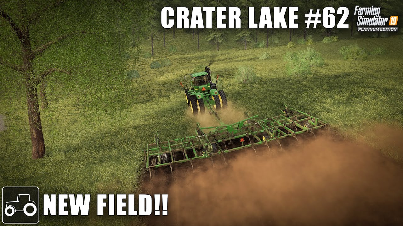 Creating A New Field & Building A Diner - Crater Lake #62 Farming Simulator 19 Timelapse