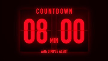 8 Minute Flip Clock Timer / With Simple Alert 🚨