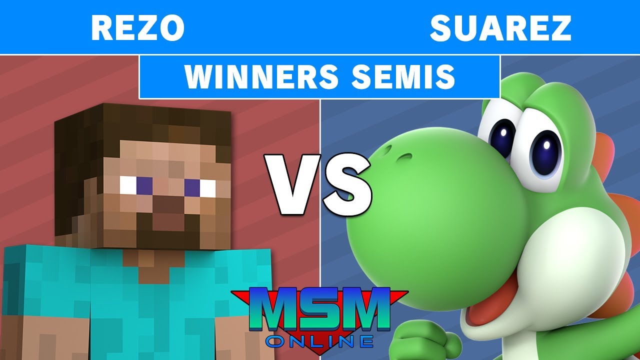 MSM Online 44 - Rezo (Minecraft Steve) Vs. Suarez (Yoshi) - Winners Semis