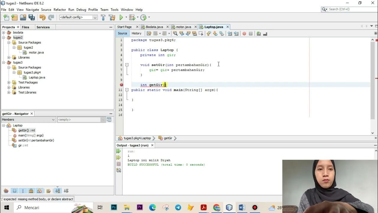 Method Konstruktor, Mutator, Accessor [Java] - YouTube