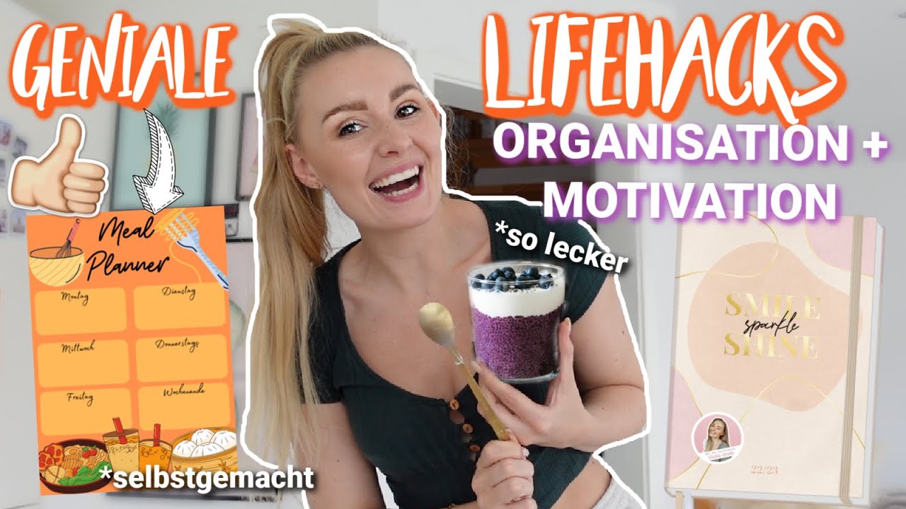 GENIALE LIFE HACKS, die du KENNEN MUSST! 💡Gesunde & leckere SNACK IDEE 😋, DIY FOOD PLANNER 😍