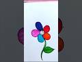Cute flower drawing #shortsfeed #shortvideo #trending