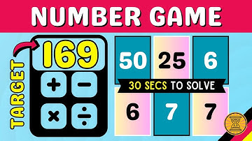 Countdown Numbers Game - 10 Challenges 🧠 Maths Puzzles