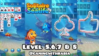 Klondike Solitaire Sealife game Level 5,6,7 & 8  gameplay  screenshot 5