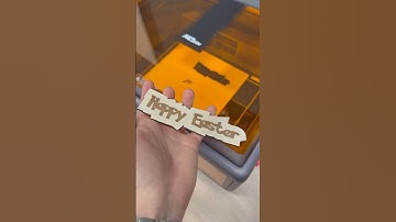 Making a Happy Easter sign with my new Creality Falcon A1😍 #crealityfalcon #shorts #3dprinting #diy