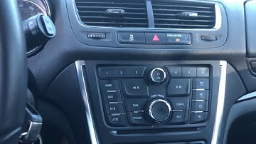 How to adjust the back-up camera contrast in a 2016 Buick Encore