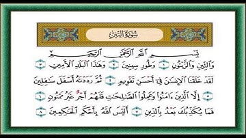 سورة التين  والتين والزيتون الشيخ احمد العجمي