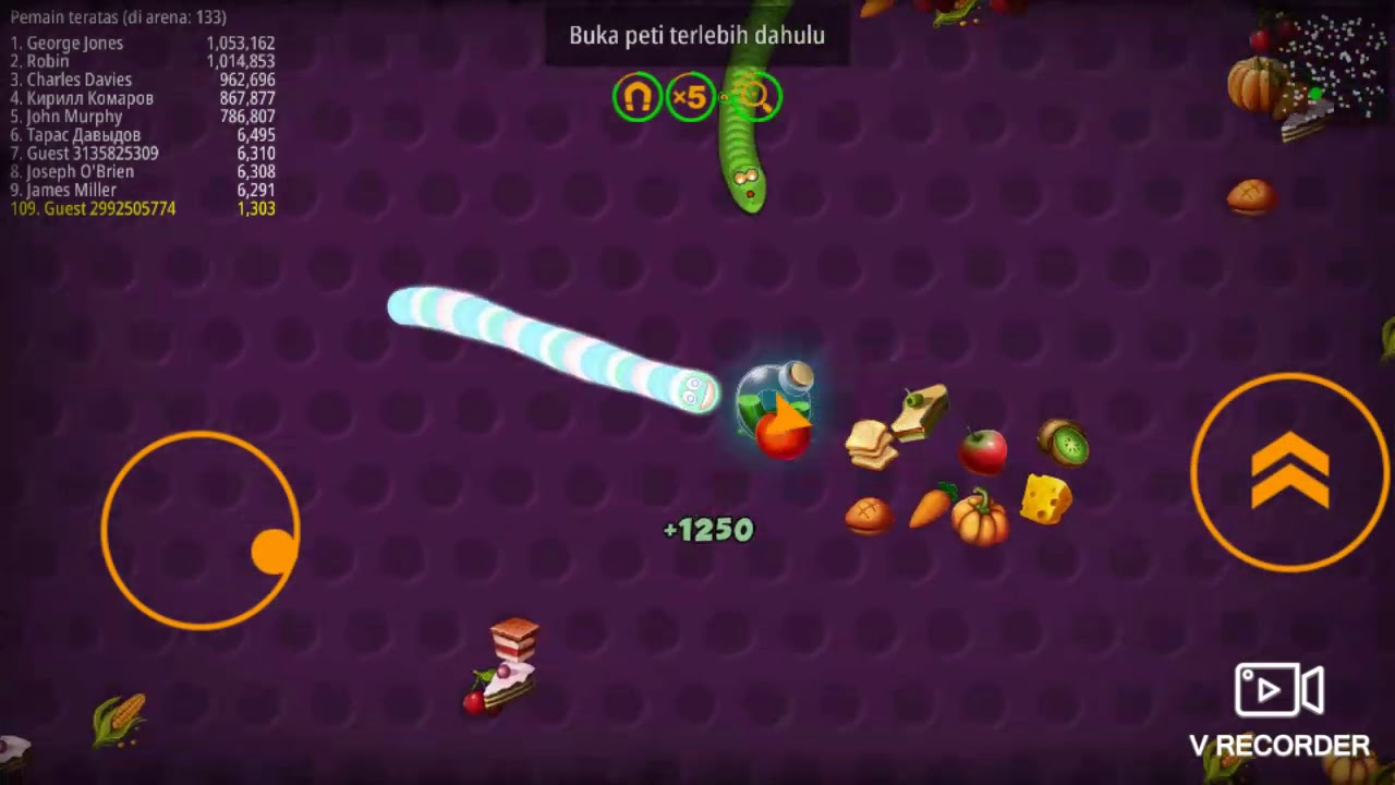 Bermain Game Offline | Wormszone Cacing Rakus | Gameplay
