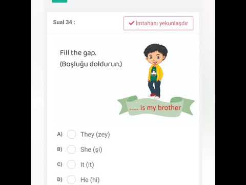 3-cu sinif sınaq testleri İngilis dili izahi #ingilisdili #testlerinizahi