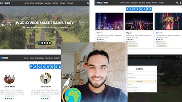 تعلم javaScript من خلال انشاء موقع متكامل بإستخدام| CSS | HTML | javaScript إنشاء موقع وكالة رحلات 2