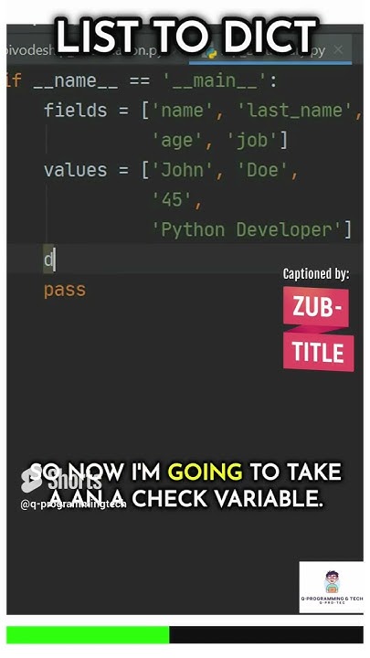 Python Zip Function Convert Lists to Dictionary - YouTube