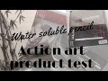 Action art product test : water soluble pencil sketch. /pencil & wash.