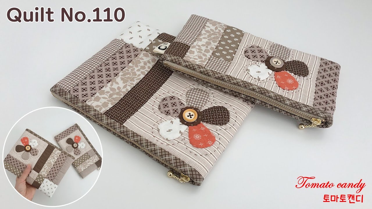 퀼트 No.110 퀼트파우치, 지퍼달기, How to make, 파우치만들기