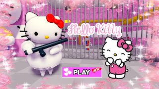 HELLO KITTY BARRY'S PRISON RUN! (Obby) = ROBLOX GAME #4k #gameplay