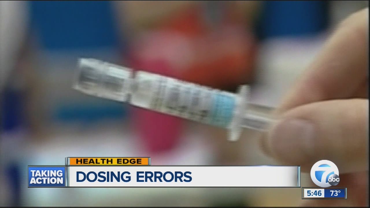Dosing errors common with liquid medicine for kids 