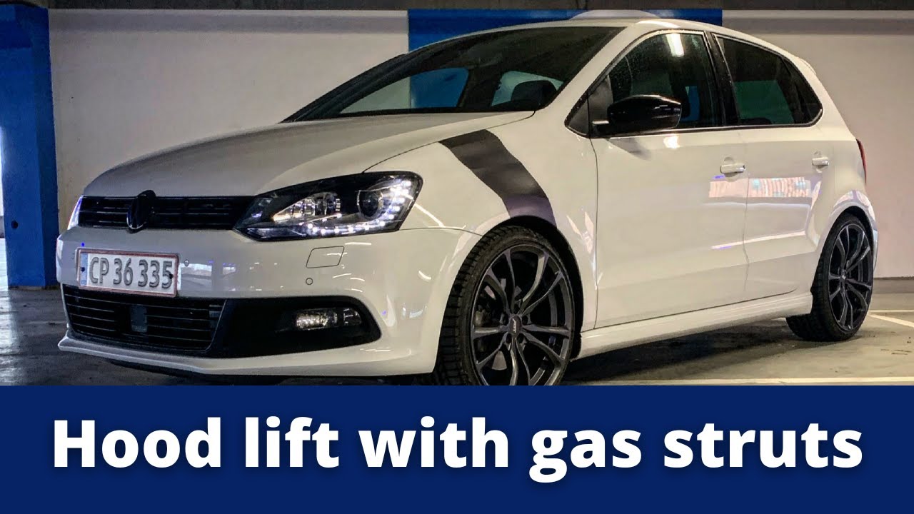 Installing gas struts on VW Polo GT YouTube