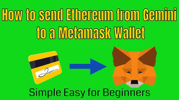 How to send Ethereum from Gemini to a Metamask wallet. Send any crypto from an exchange to a wallet.