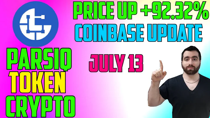 PARSIQ PRICE INCREASING! Up +92.32% in one day! Coinbase update on where Parsiq is currently at!