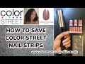 HOW TO SEAL & SAVE UNUSED COLOR STREET NAIL STRIPS #shorts | JackieNaturals