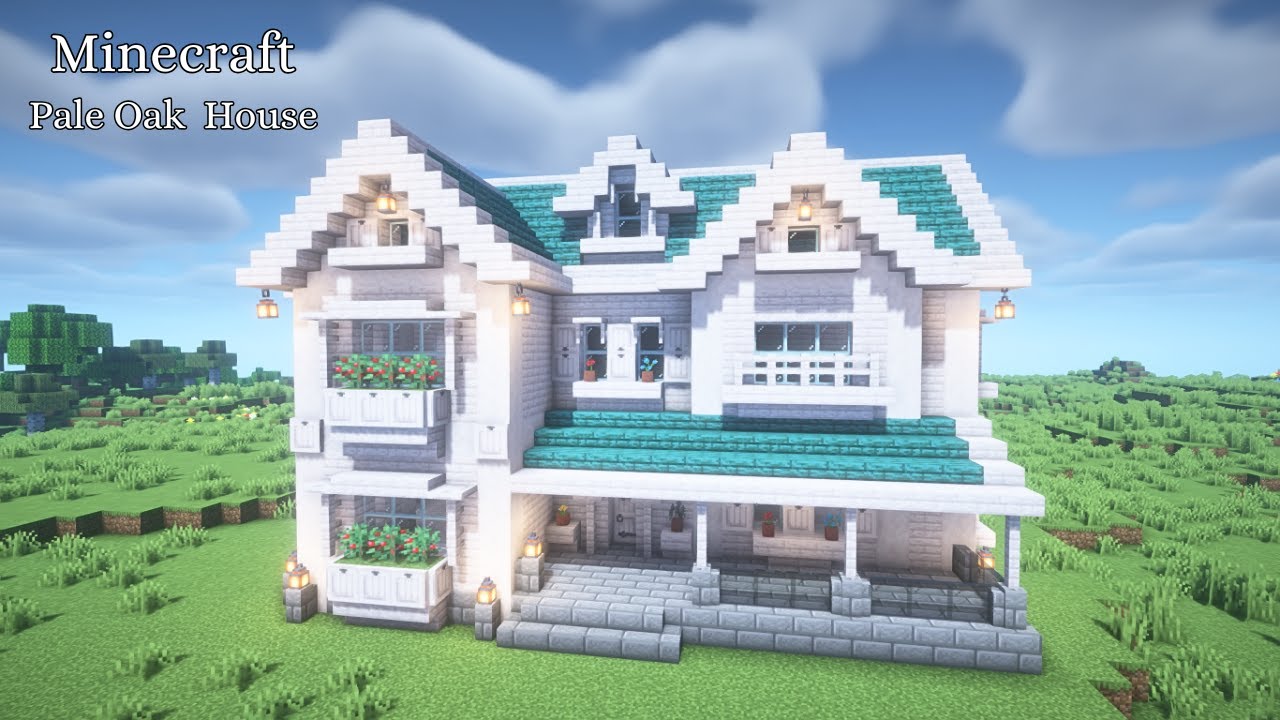 【マインクラフト】ペールオークの家の作り方【マイクラ建築】【Minecraft】【ペールオーク建築】 - YouTube