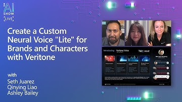 The AI Show: Ep 56 | Create a Custom Neural Voice "Lite" for Brands and Characters with Veritone