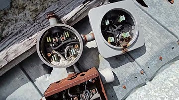 Ruins of a shack on a mountain