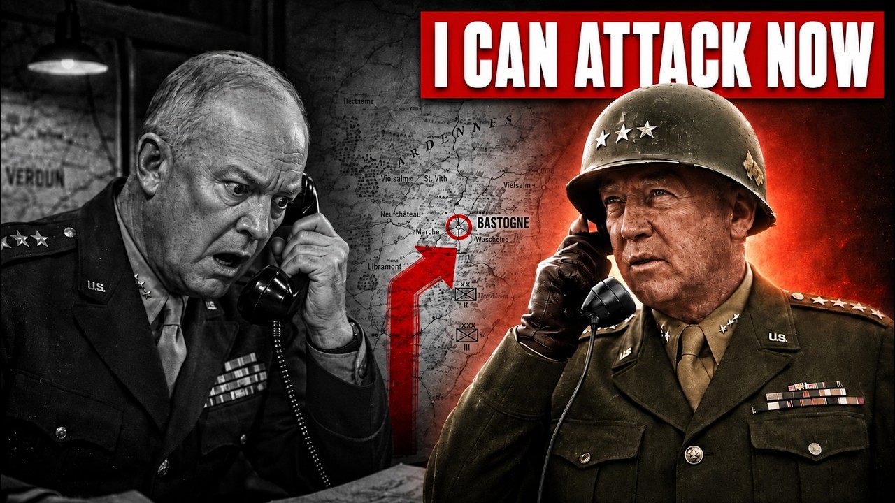 Why This Phone Call Made Eisenhower CRY- Patton's 4 Words That Changed The War Forever.