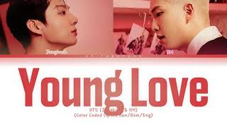 BTS (Jungkook &amp; RM) - Young Love (애매한 사이) (Color Coded Lyrics Han/Rom/Eng)