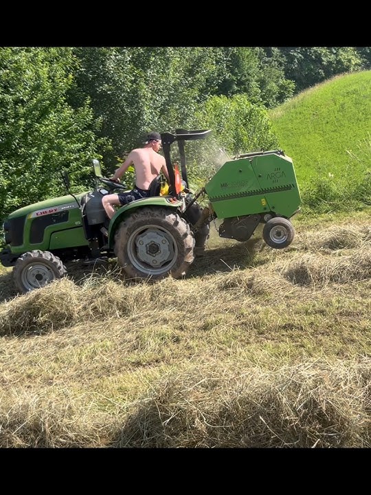 Chery tractor and mini round baler Arga MB 60/70s #2024 #love #subscribe #shortvideo