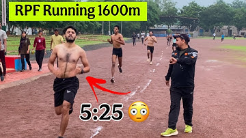 RPF Constable 1600m Running 5:25 💥 कितने लड़के पास हो रहे हैं । RPF Boys 1600m Running