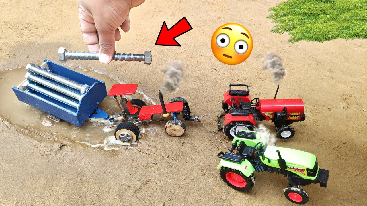 diy tractor stuk in mud mini science project || @topminigear8280  @KeepVilla  |Tech Creators