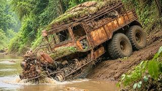 Sunk Deep Beneath a Canal, a Three-Wheeled Vehicle Was Recovered and Restored to 100%