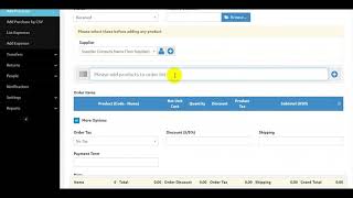 TSD Advance Inventory Plus POS System ( Video Demonstrate ): Purchase Management ( Part 2 )