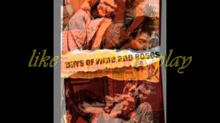 The Days Of Wine And Roses  original movie soundtrack with lyrics - Henry Mancini chords
