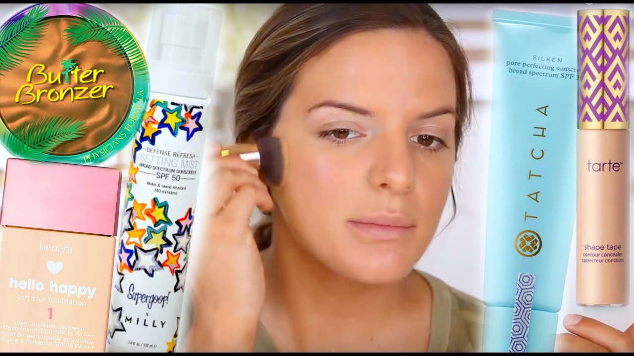 MY GO TO HEAT RESISTANT MAKEUP LOOK & WHATS IN MY LAKE BAG | Casey Holmes