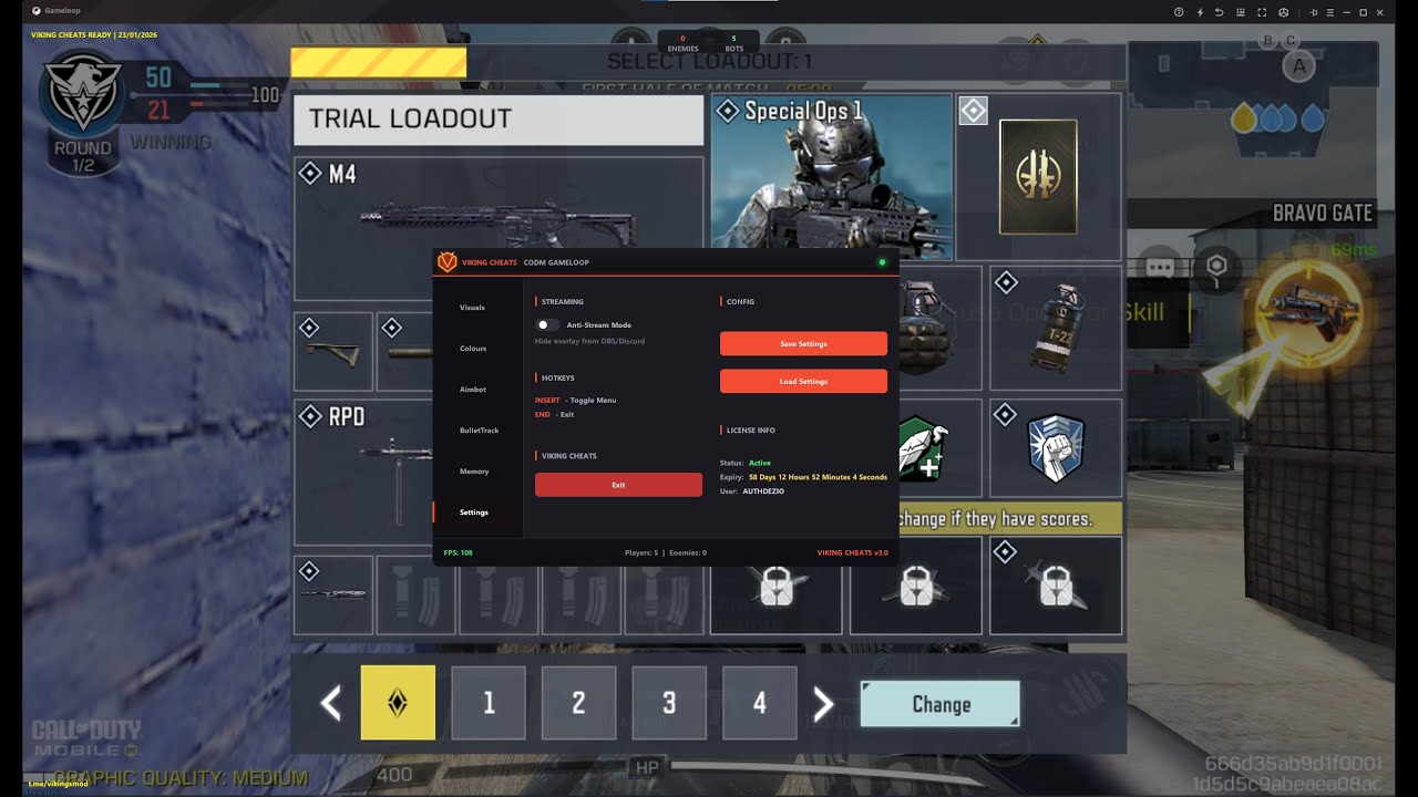VIKINGS CODM NEW ANTI STREAMING CHEAT REVIEW | GAMEPLAY | TUTORIAL
