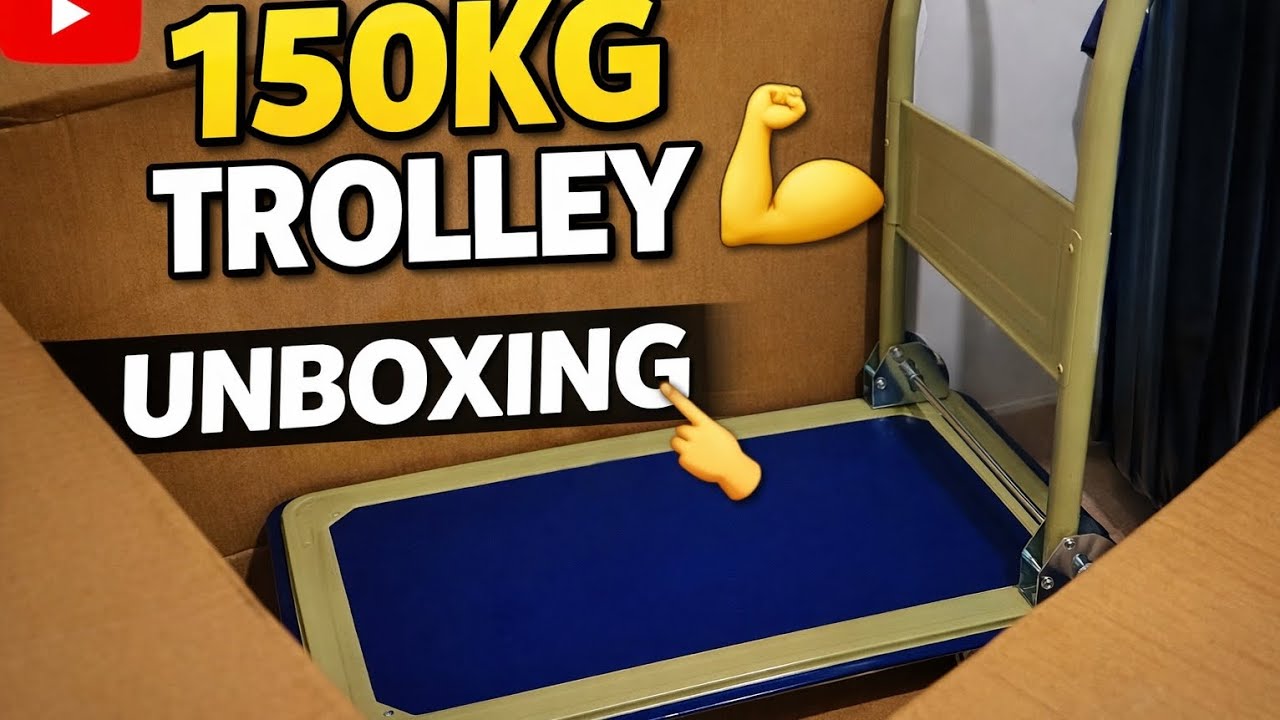 150KG Trolley Unboxing 💪 | Heavy Duty Mini Trolley Review தமிழ்