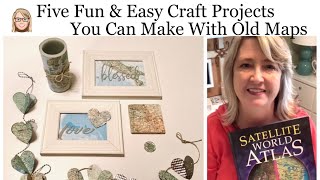 Five Fun & Easy Craft Projects You Can Make With Old Maps | Magnolia Design Co Profile