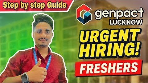🔥Genpact Lucknow is hiring Freshers || Interview question answer available in video