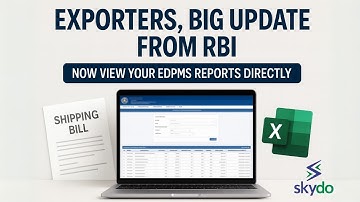 RBI’s New EDPMS Update: Exporters Can Now Track Shipping Bills Directly
