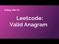 Leetcode Valid Anagram