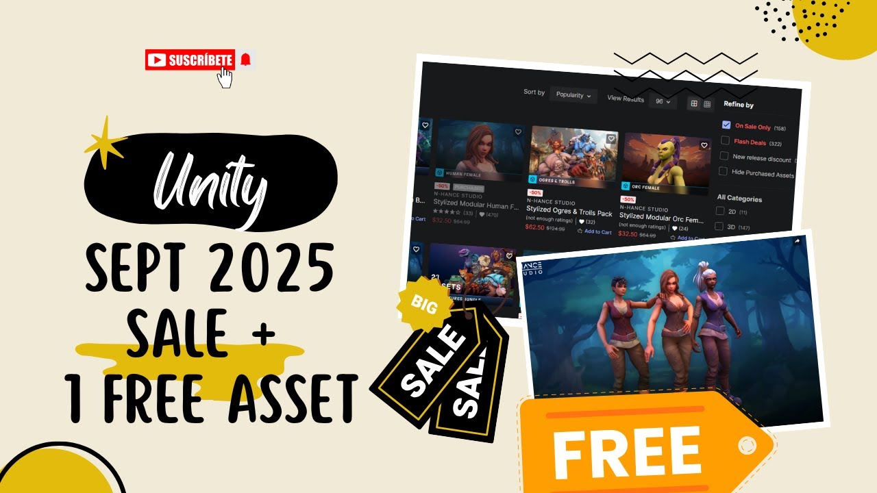 🔥 Unity Assets Sale: Up to 50% OFF + 1 Free Asset!