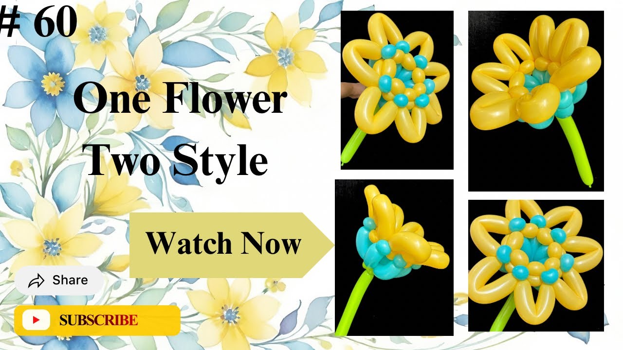 One Flower Two Style 🌼 🌼🌼| Balloon Flower Different Style | Subscribe Our Channel | 