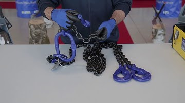 How to install Chain sling, two part