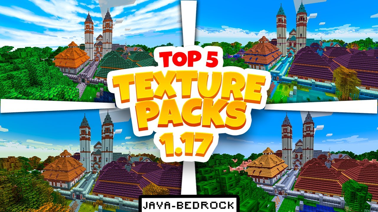 🏆 TOP 5 TEXTURE PACKS para MINECRAFT 1.17 + (JAVA y BEDROCK) TEXTURE ...